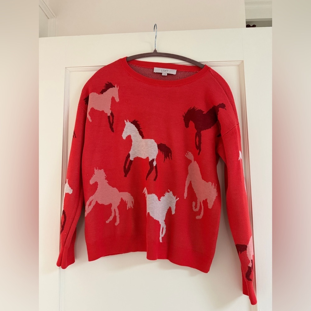 LOFT Horse Print Sweater
Size Small | Excellent Condition - Picture 3 of 5